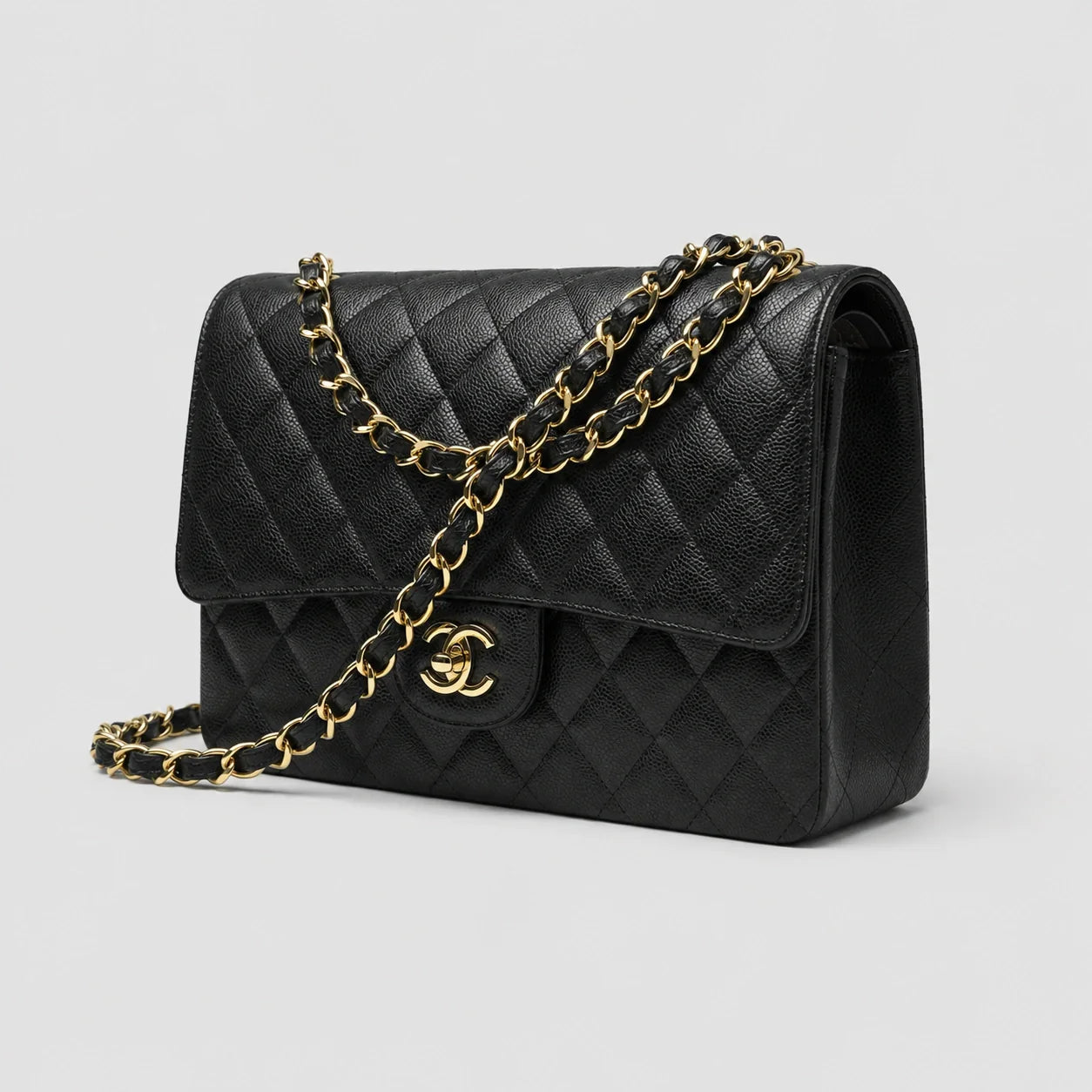 Chanel Classic Flap Timeless — Seitenansicht | Luren Authentisch