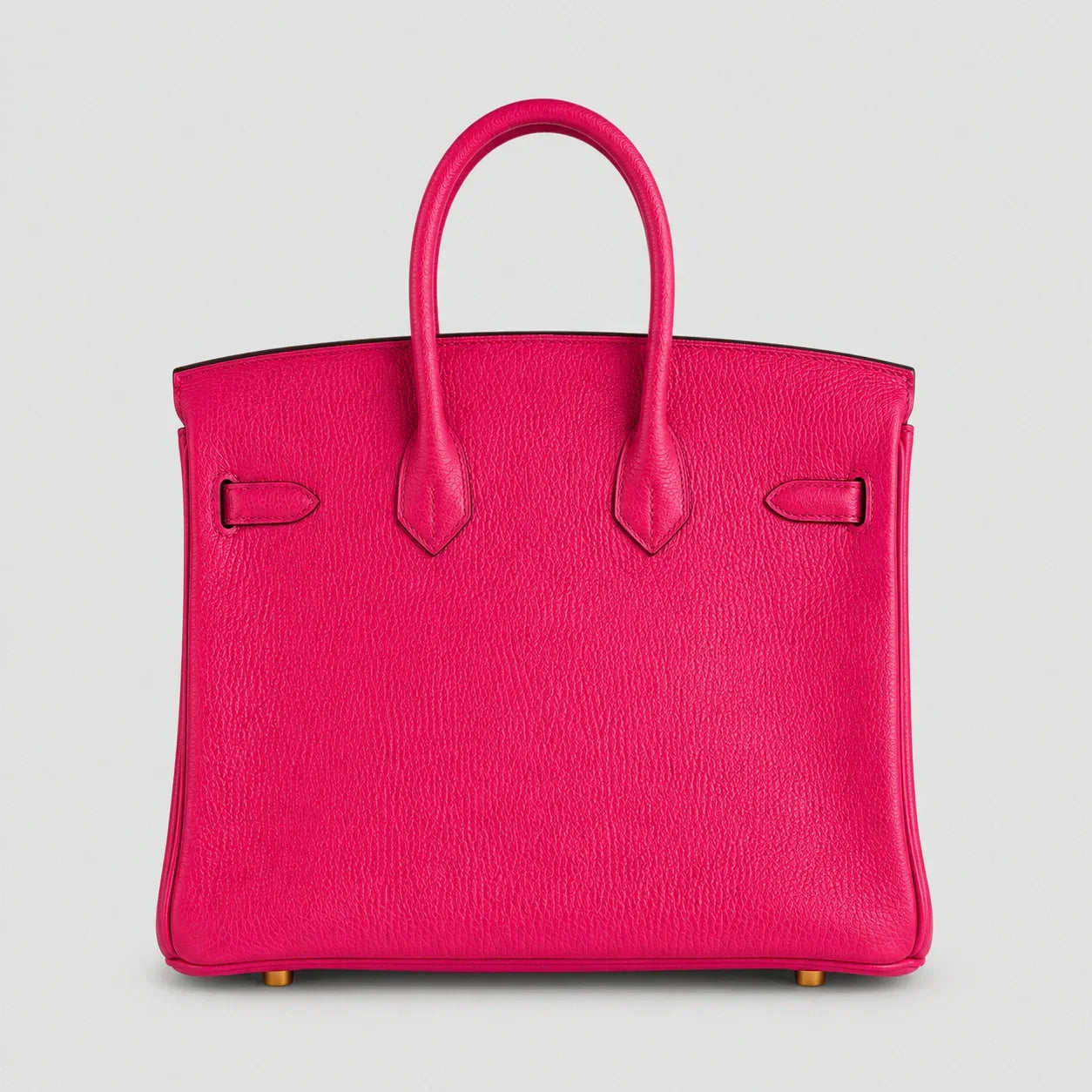 Hermès Birkin 25 Chèvre Rose Pourpre Gold — Rückansicht | Luren Authentisch