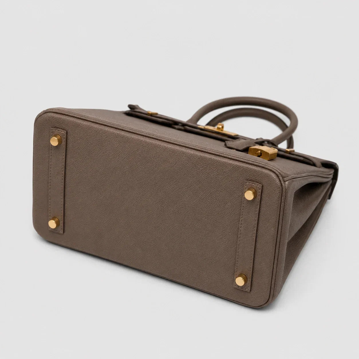 Hermès Birkin 30 Epsom Gris Gold — Beschläge Detailansicht | Luren Authentisch