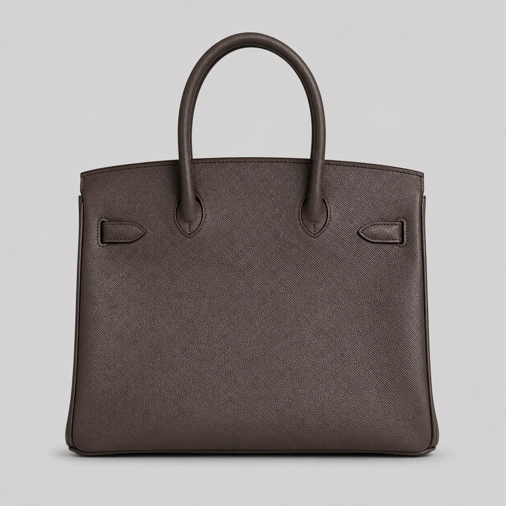 Hermès Birkin 30 Epsom Gris Gold — Rückansicht | Luren Authentisch