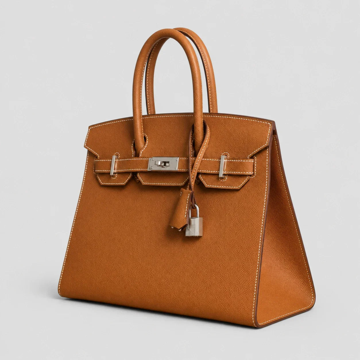 Hermès Birkin 30 Epsom Sellier Gold Palladium — Seitenansicht | Luren Authentisch