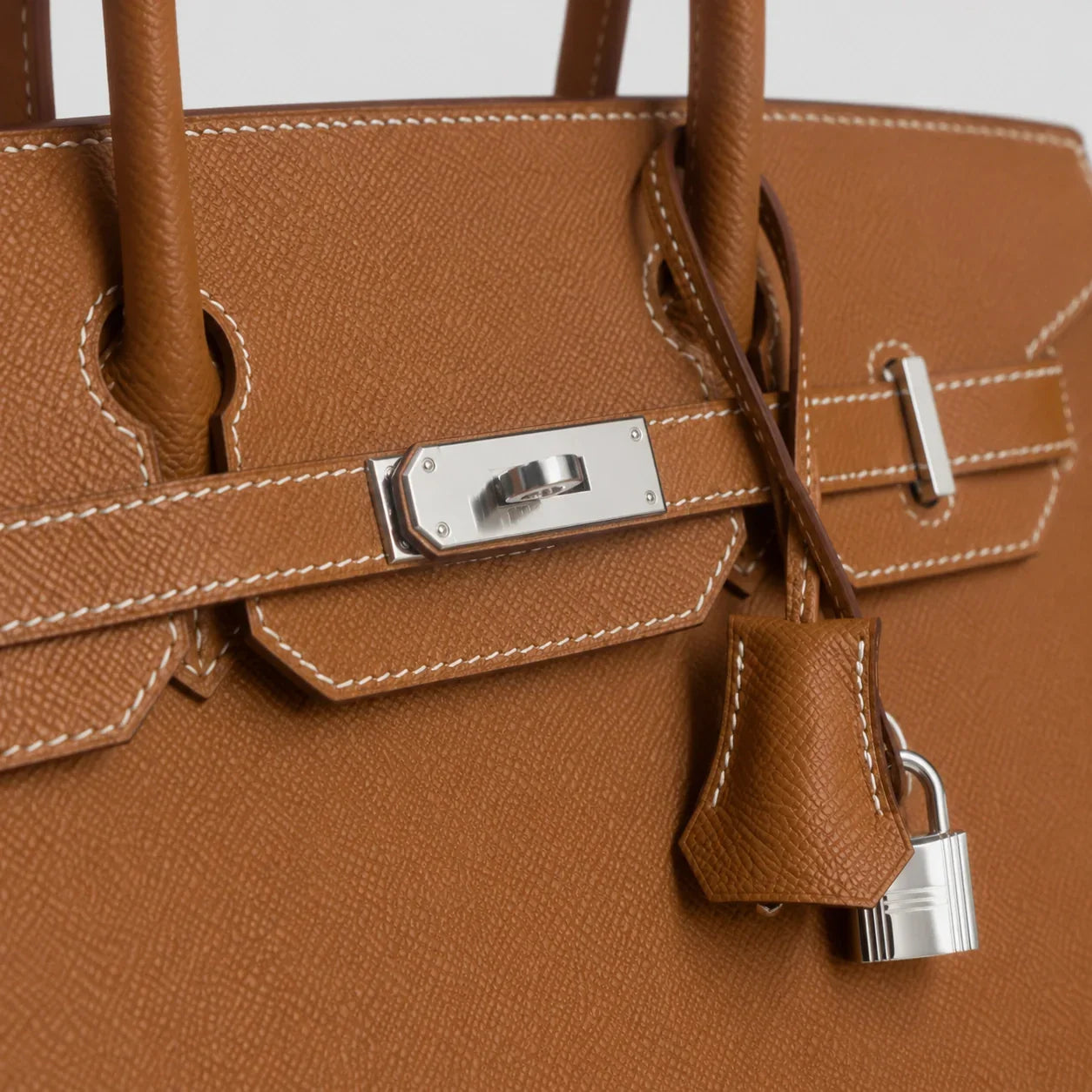 Hermès Birkin 30 Epsom Sellier Gold Palladium — Henkel und Trageriemen | Luren Authentisch
