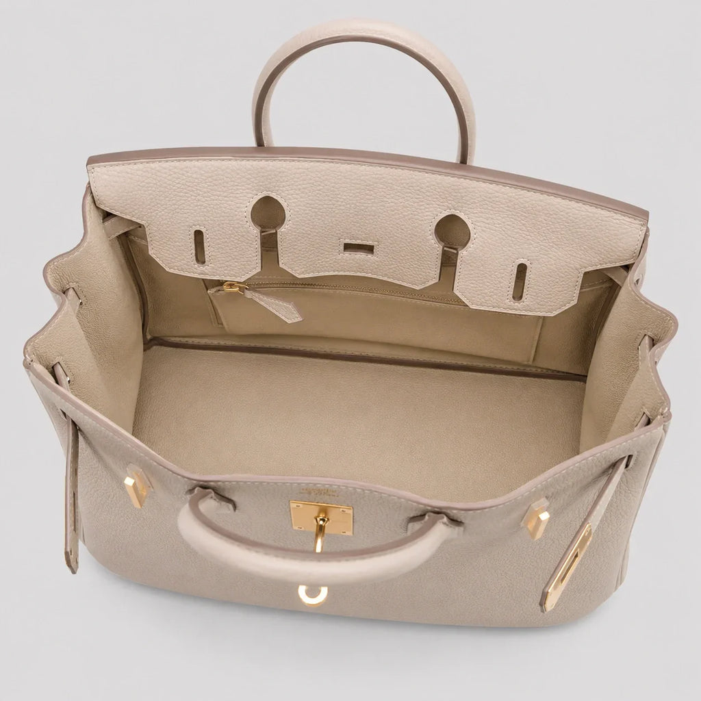 Hermès Birkin 30 Togo Craie Gold — Größenvergleich | Luren Authentisch