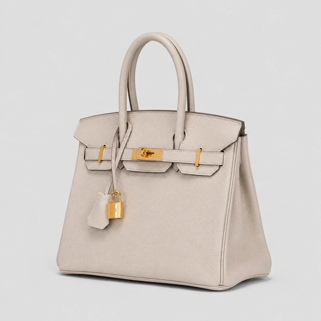 Hermès Birkin 30 Togo Craie Gold — Seitenansicht | Luren Authentisch