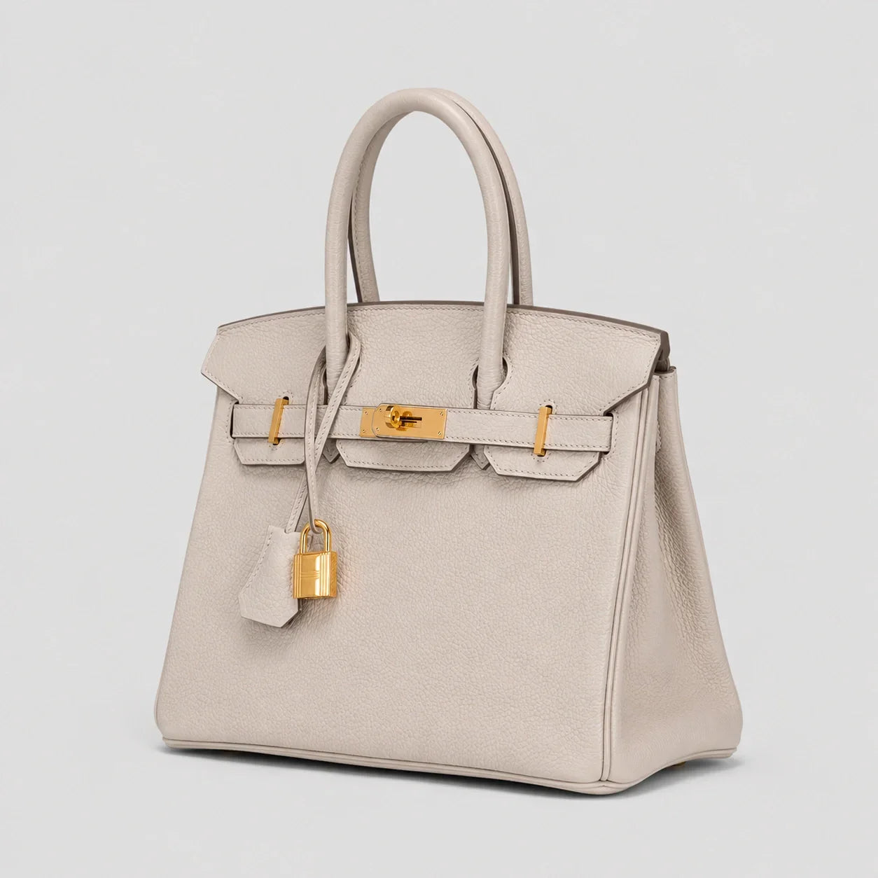 Hermès Birkin 30 Togo Craie Gold — Seitenansicht | Luren Authentisch
