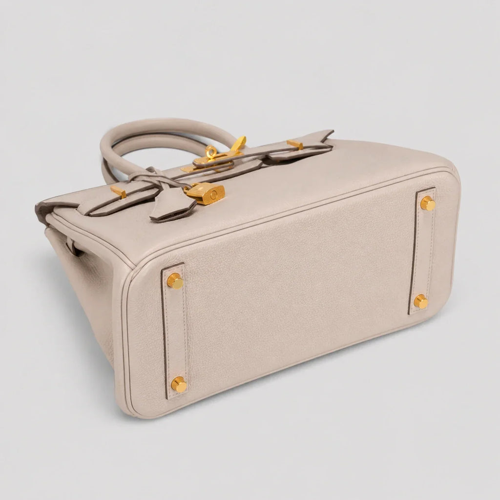 Hermès Birkin 30 Togo Craie Gold — Beschläge Detailansicht | Luren Authentisch