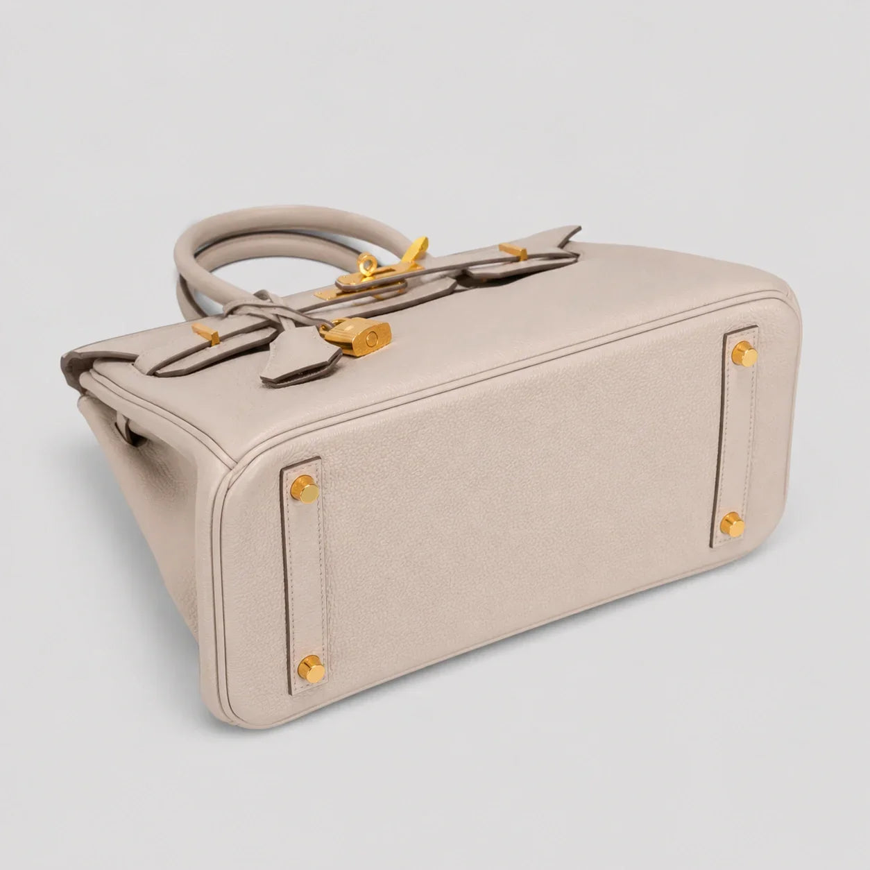 Hermès Birkin 30 Togo Craie Gold — Beschläge Detailansicht | Luren Authentisch