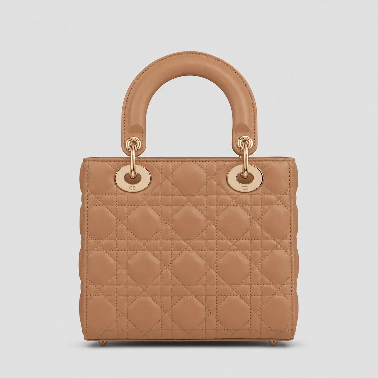 Lady Dior Cannage Lammleder Camel — Rückansicht | Luren Authentisch