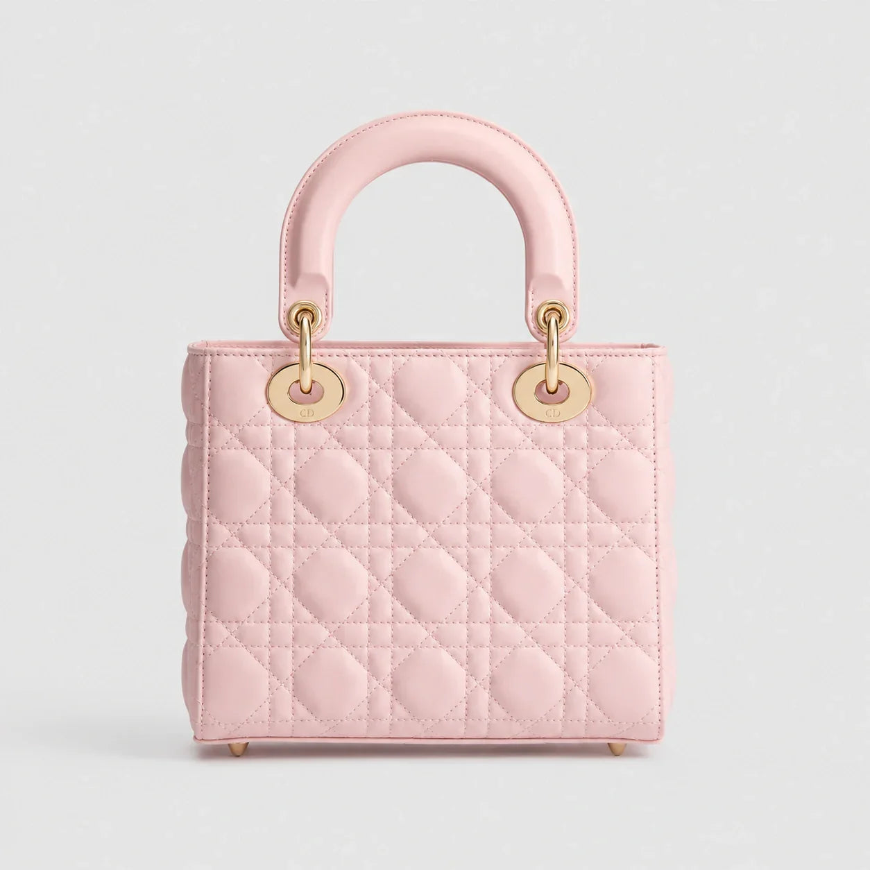 Lady Dior Cannage Lammleder Rosa Soupir — Rückansicht | Luren Authentisch