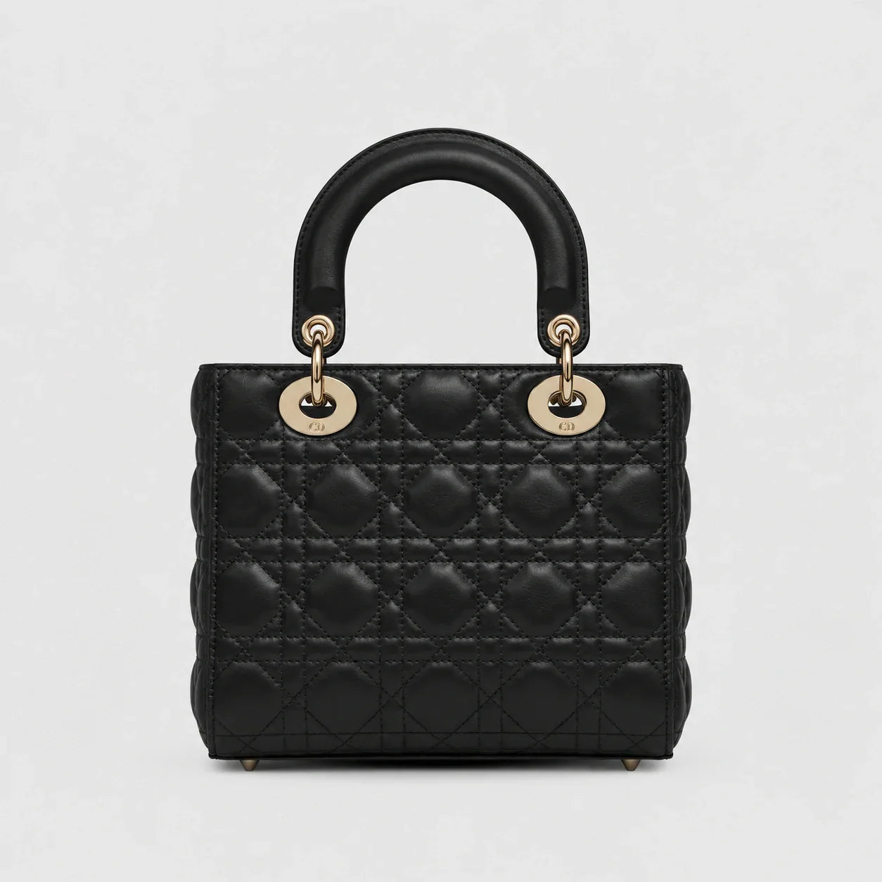 Lady Dior Cannage Lammleder Schwarz — Rückansicht | Luren Authentisch