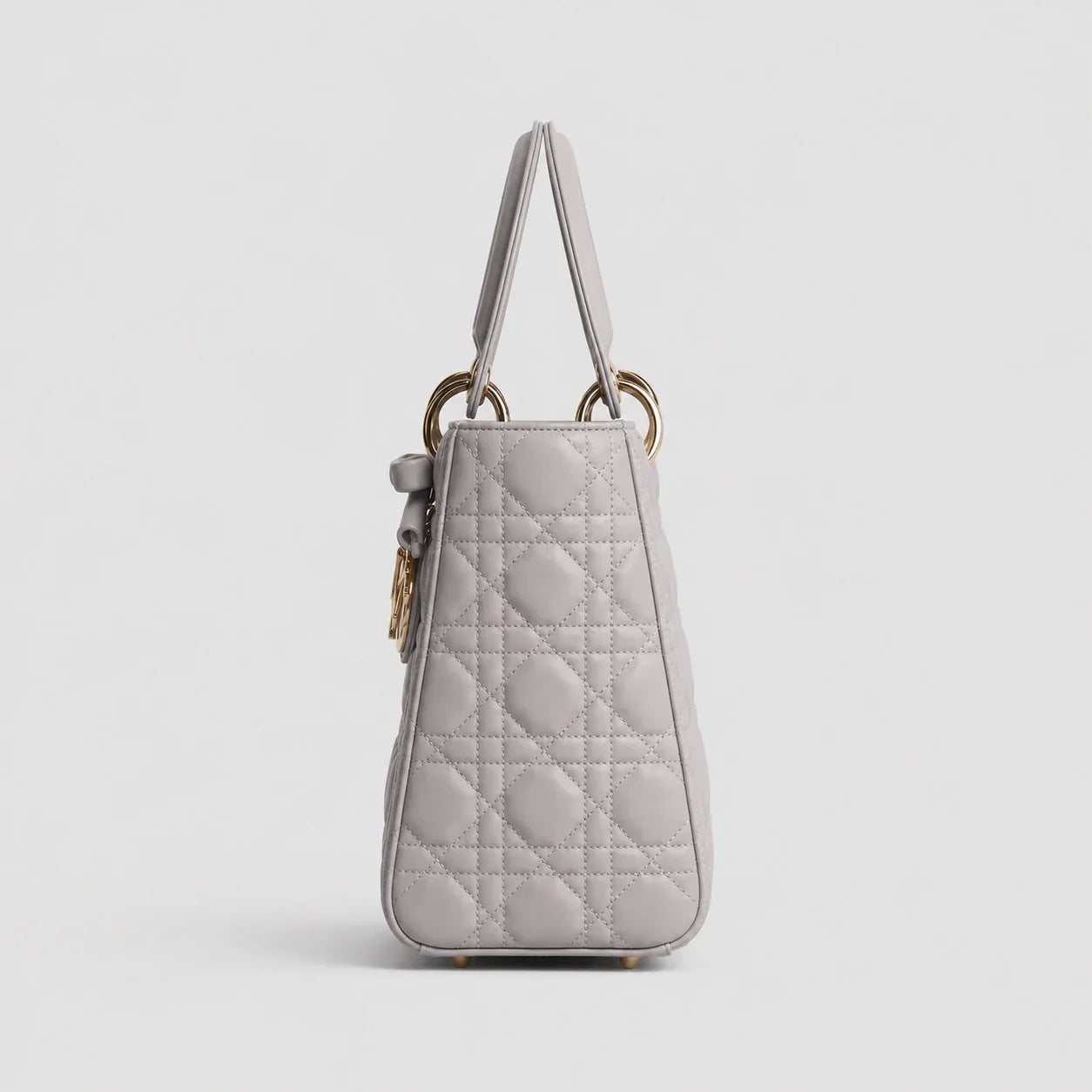 Lady Dior Cannage Lammleder Trianon Grau — Innenansicht | Luren Authentisch