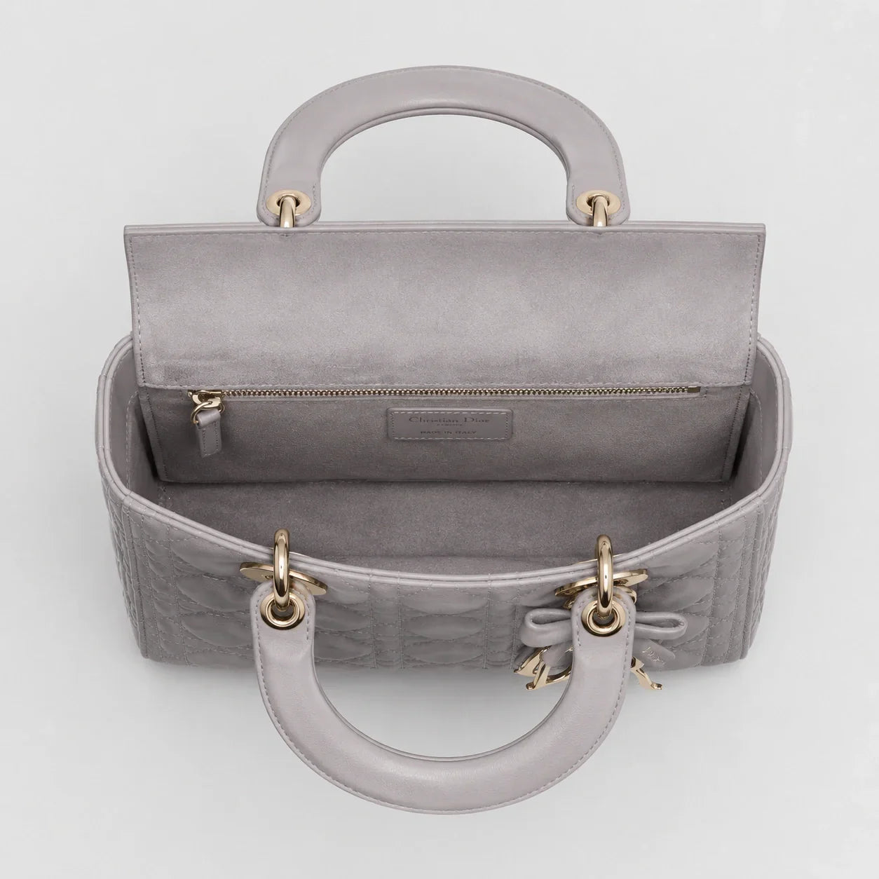 Lady Dior Cannage Lammleder Trianon Grau — Größenvergleich | Luren Authentisch