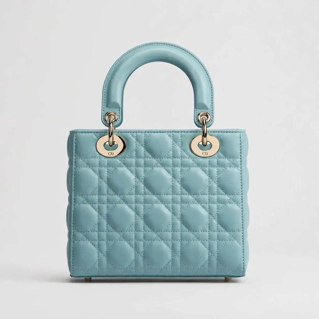 Lady Dior Cannage Lammleder Turmalinblau — Rückansicht | Luren Authentisch
