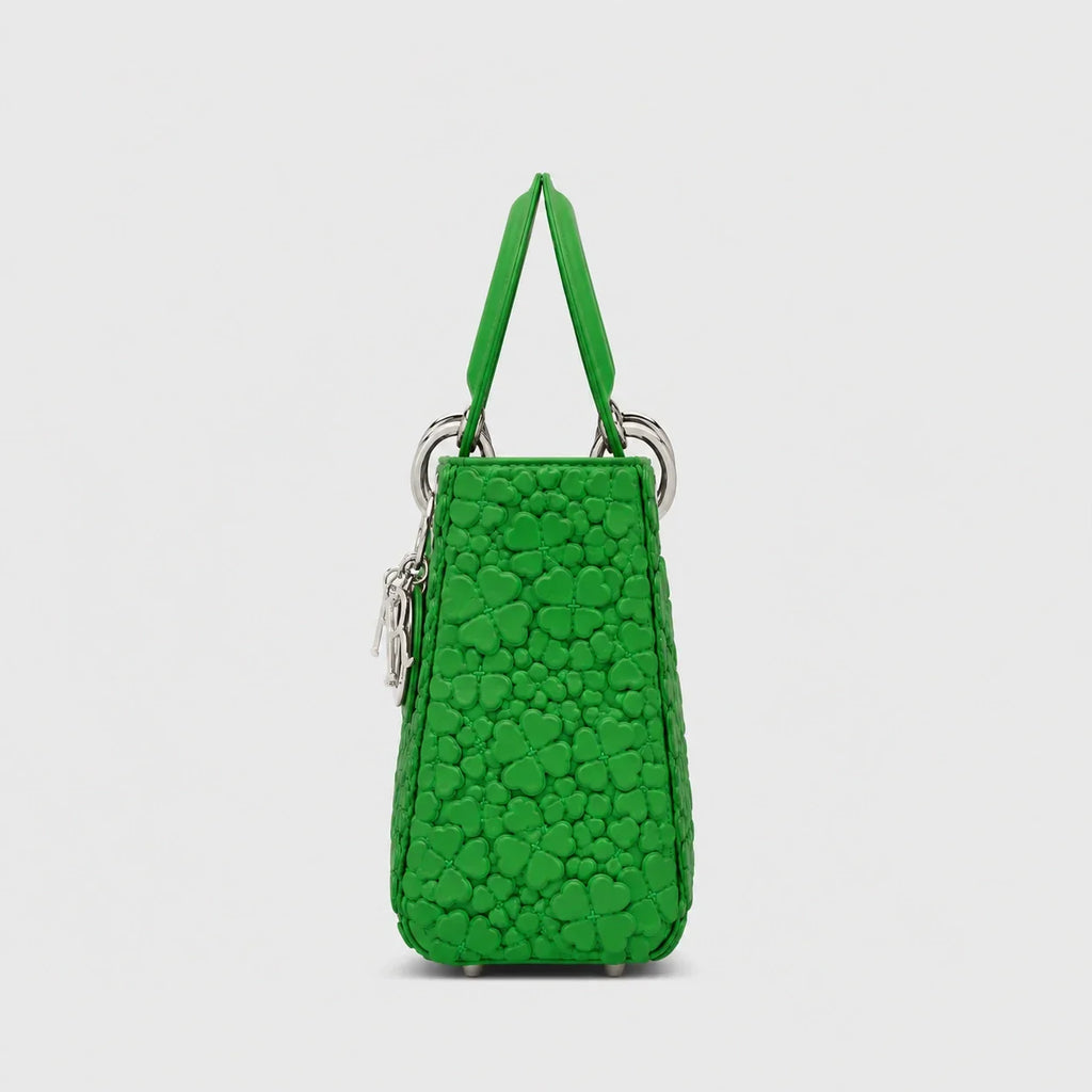 Lady Dior Clover Allover Lammleder Lucky Green — Innenansicht | Luren Authentisch