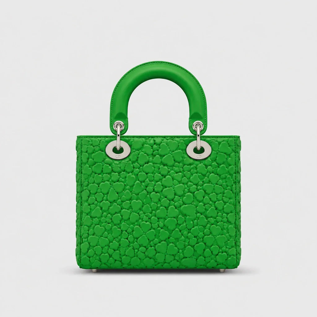Lady Dior Clover Allover Lammleder Lucky Green — Rückansicht | Luren Authentisch
